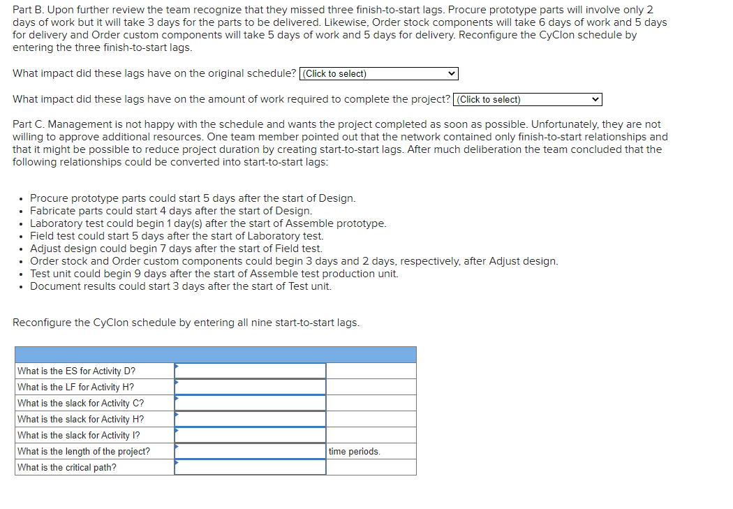 I am just needing the answer for Part C !! I do