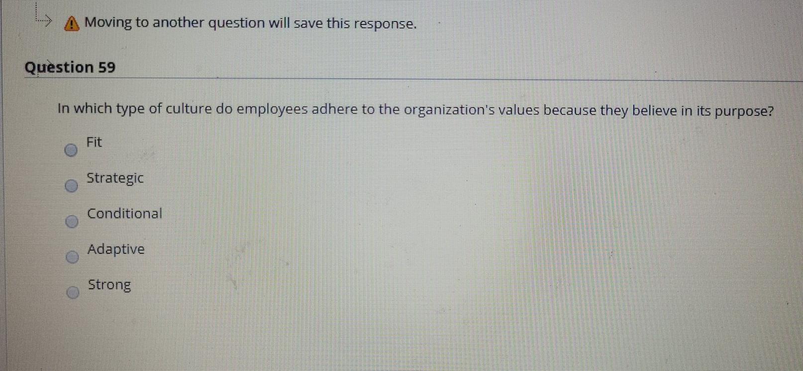 Moving to another question will save this