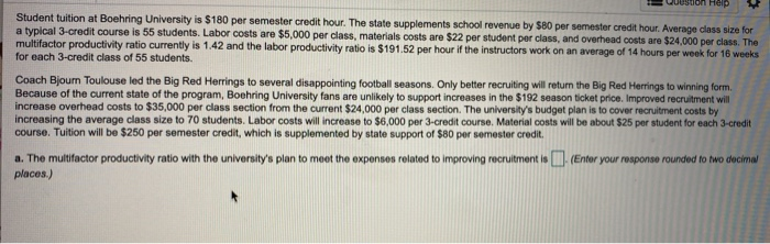 uoston help Student tuition at Boehring