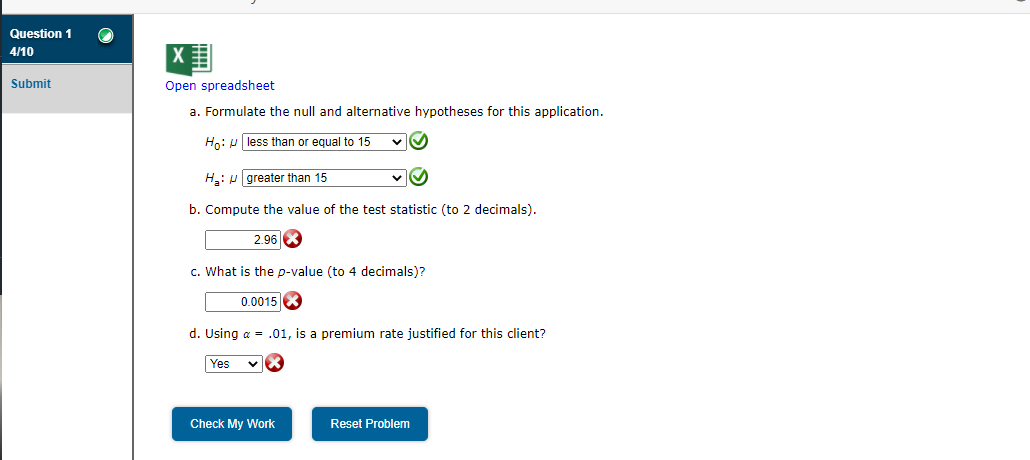 B E G H J L M D Hypothesis Test about a