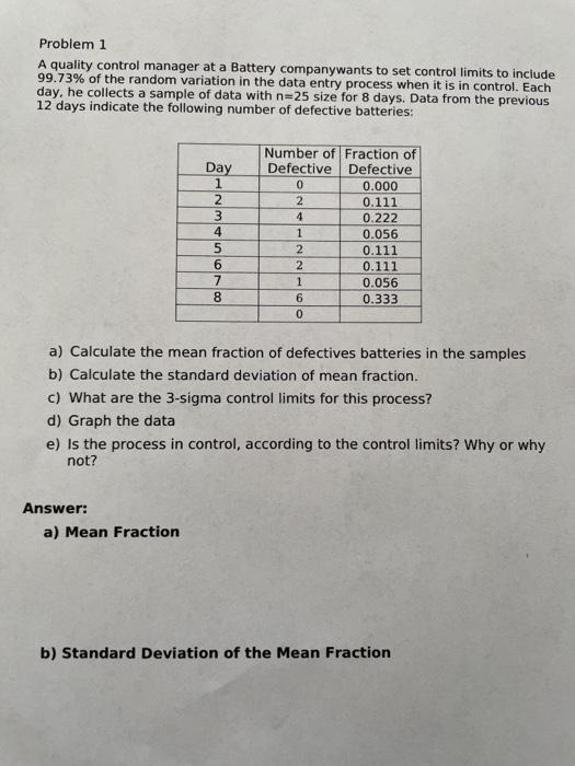 Problem 1 A coral manager at Blery costo 9.7% of