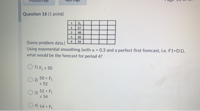 Previous Page Next Page B Question 16 (1 point) 3
