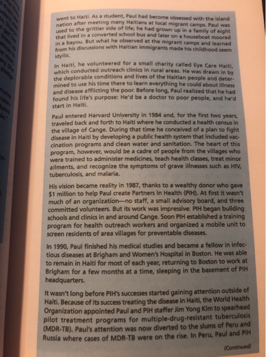 Answer Questions 2 & 4 from Case 10.2 "Servant