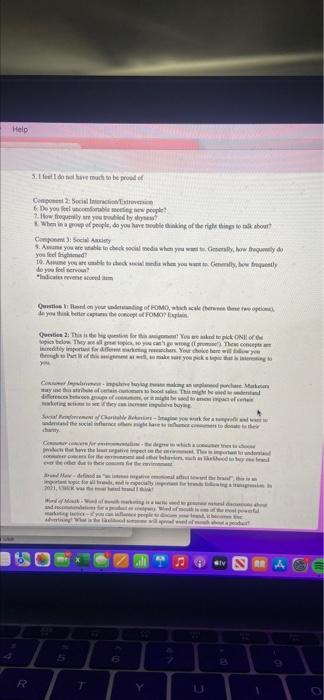 Assignment #3 Part A Instructions: There are