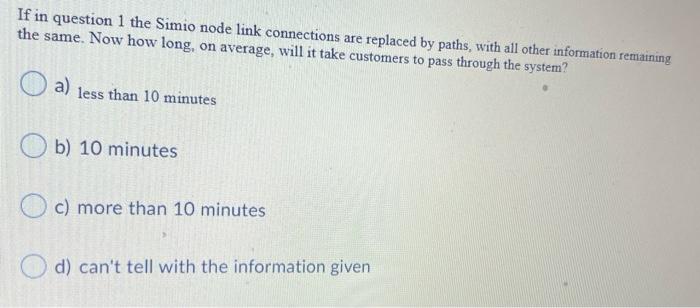 In a Simio model customers arrive at a service