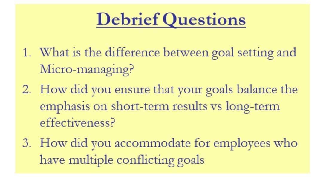 Debrief Questions 1. What is the difference