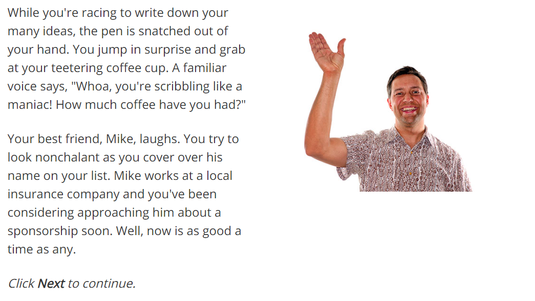 Any ideas? While you're racing to write down your