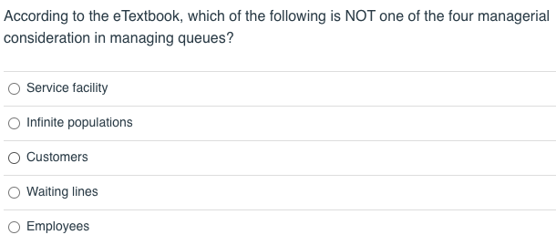 According to the eTextbook, which of the