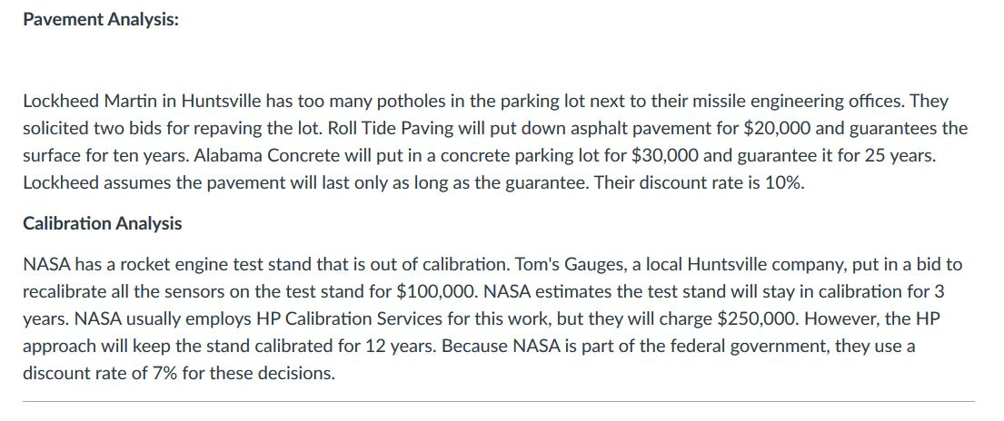 Try to perform the roof problem analysis for both