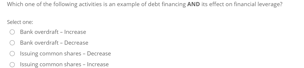 Which one of the following activities directly