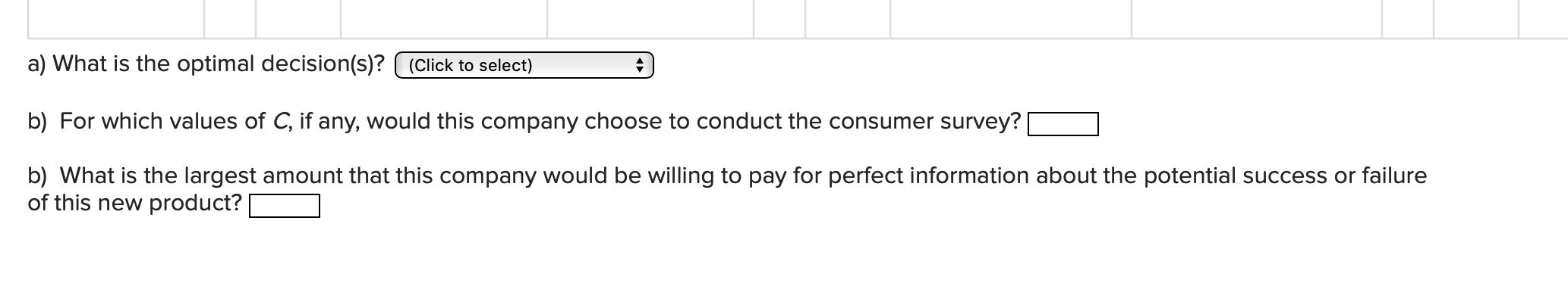 A company is considering whether to market a new