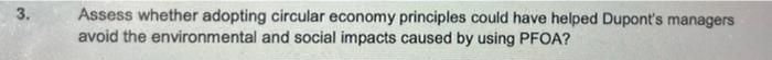 3. Assess whether adopting circular economy