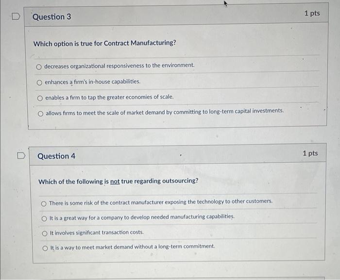 Numbers 3&4 Question 3 Which option is true for