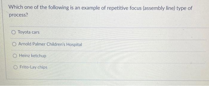 Which one of the following is an example of