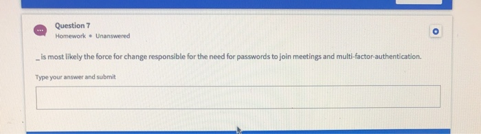 Homework. Due in hours Select the best answer for