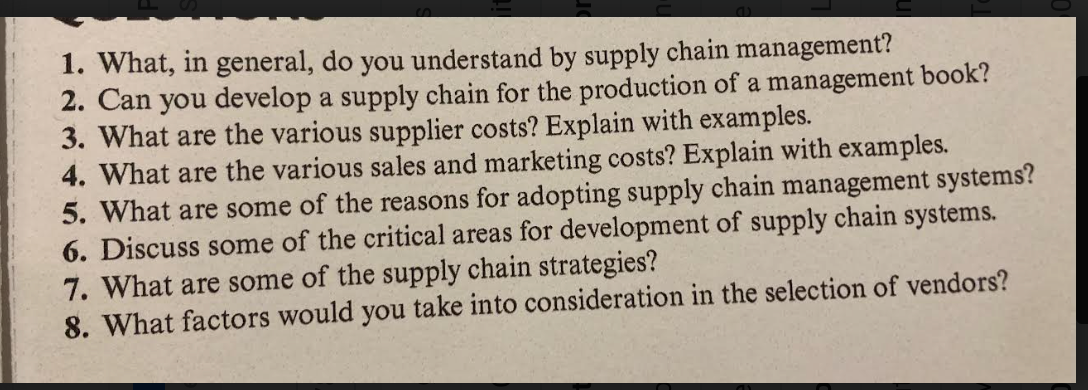 Answer questions 1 & 7 1. What, in general, do