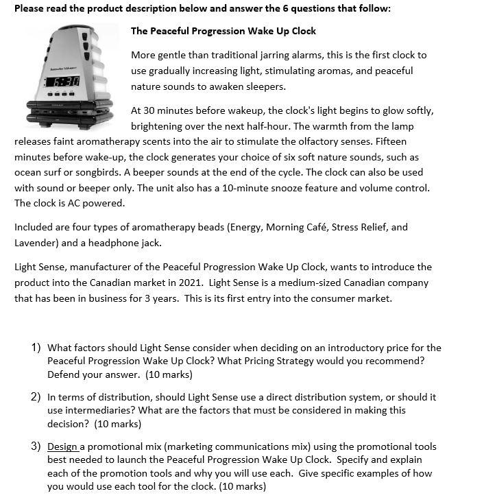 Please read the product description below and