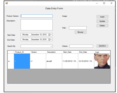 Write a program for the below mentioned product