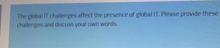 please ASAP short answer To which Business/IT