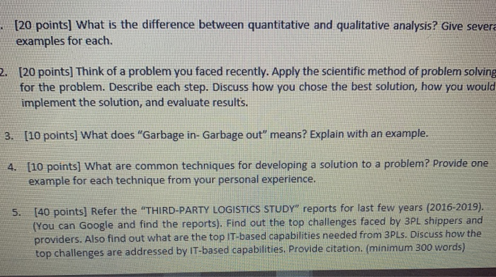 . [20 points] What is the difference between