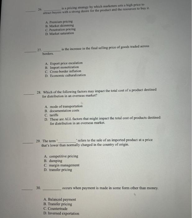 is a pricing strategy by which marketers sets a