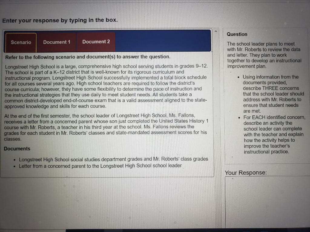 Enter your response by typing in the box.