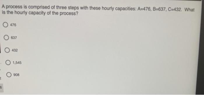 A process is comprised of three steps with these