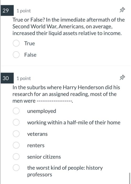 29 & 1 point True or False? In the immediate