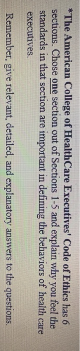 *The American College of HealthCare Executives'