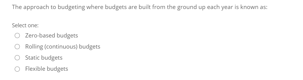 Which one of the following activities would lead