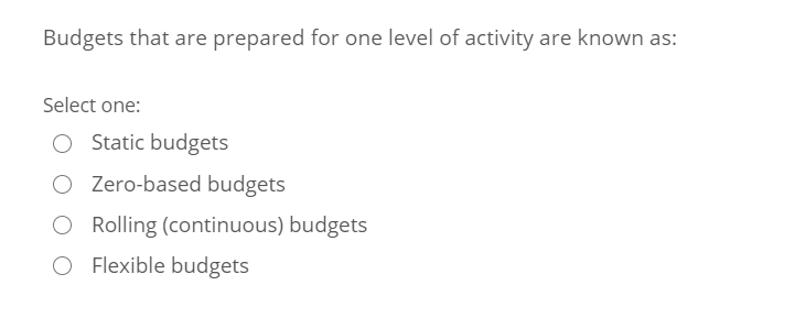 Which one of the following activities would lead