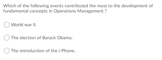 Which of the following events contributed the