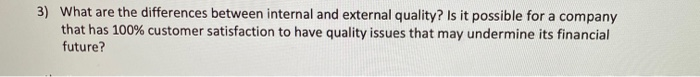 3) What are the differences between internal and