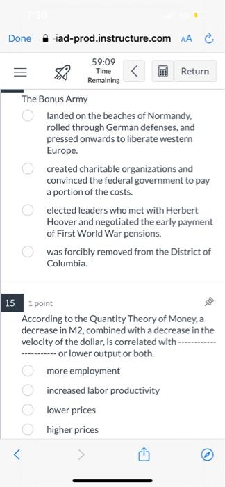 ANSWER 14 and 15 please Time Done