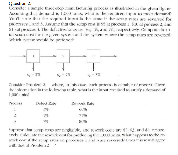 Question 2. Consider a simple three-step