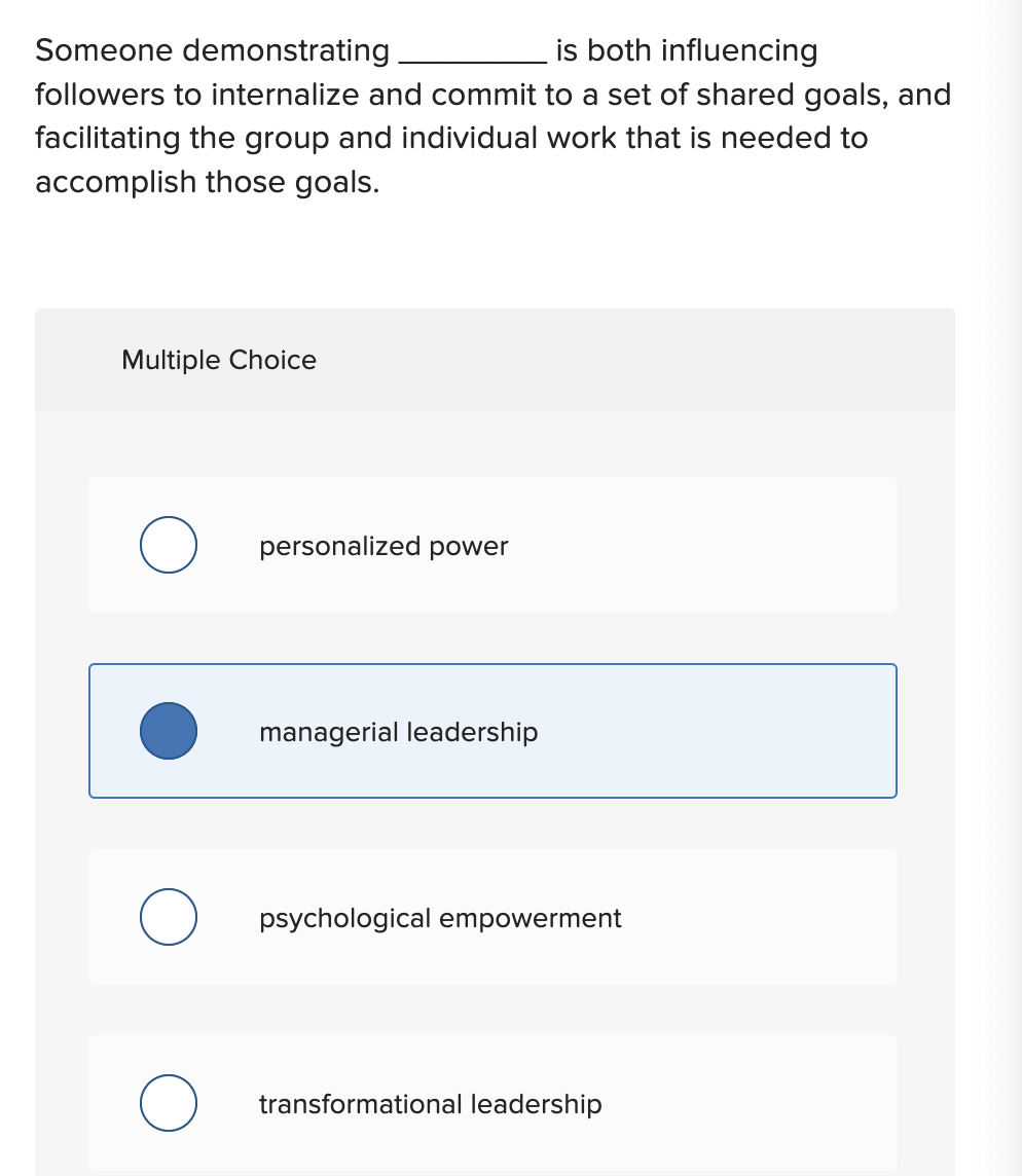 Someone demonstrating is both influencing