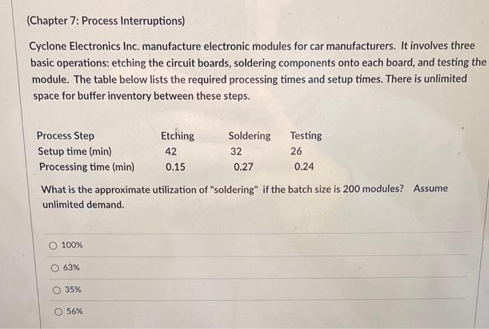 (Chapter 7: Process Interruptions) Cyclone