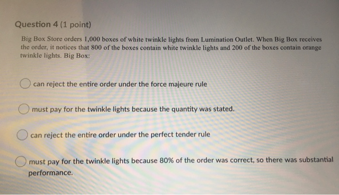 Question 1 (1 point) Cold Stuff, Inc makes