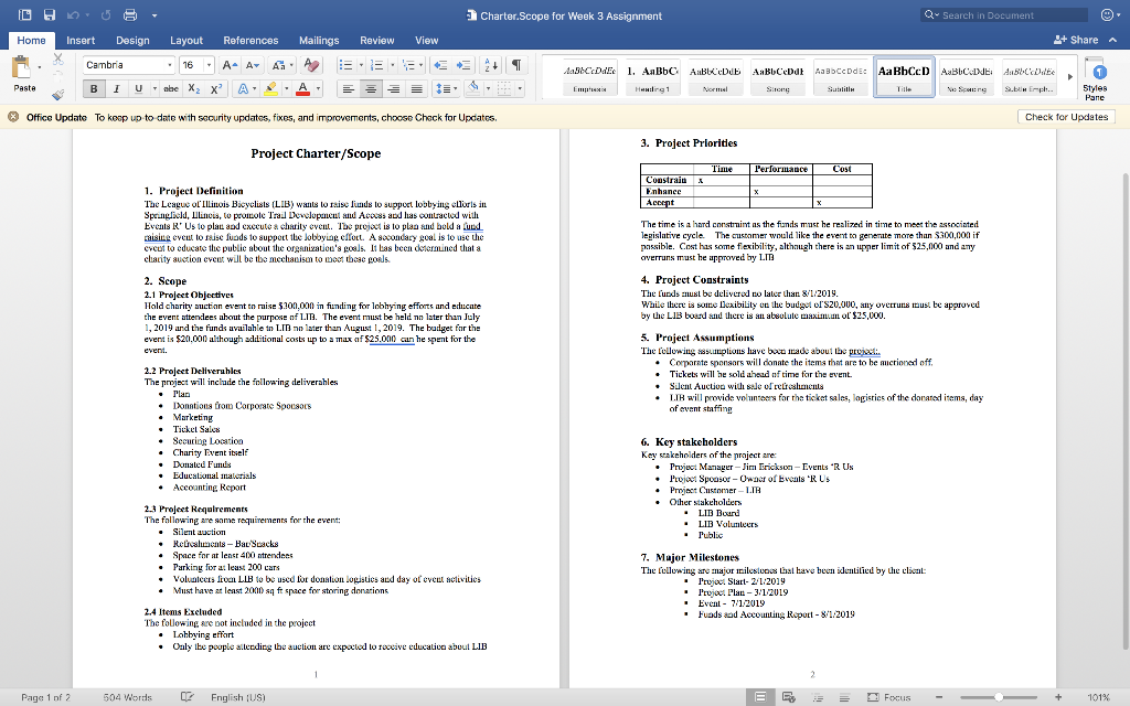 Develop a WBS (Work Breakdown Structure) based on
