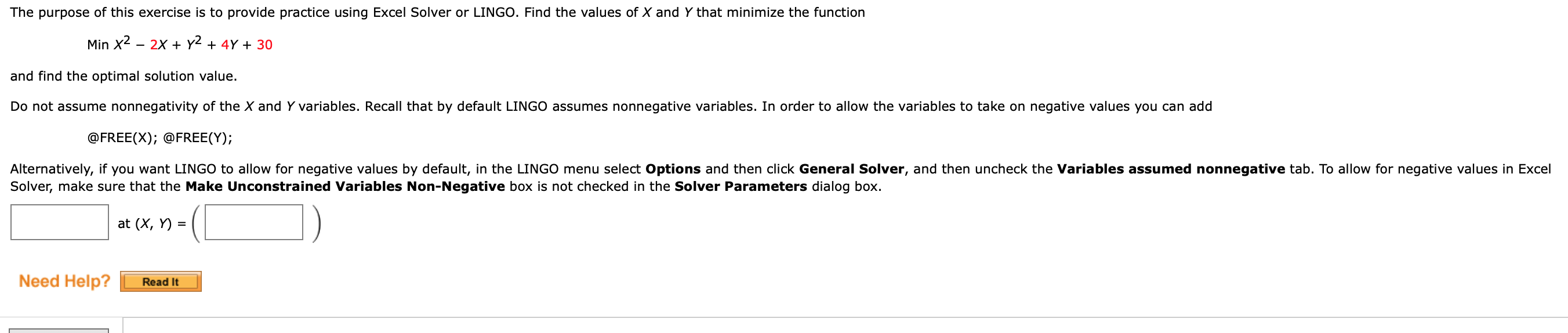 The purpose of this exercise is to provide