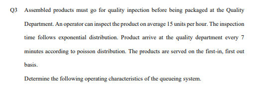 (a) and u (b) The average time a customer spends
