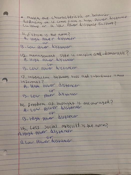 can you answer the questions match the