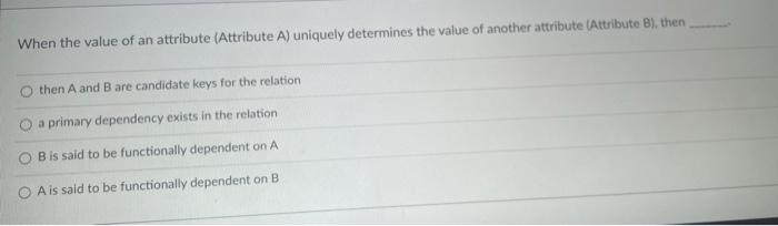 ASAP Please!! When the value of an attribute