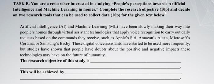 TASK A. Based on the material covered in class,