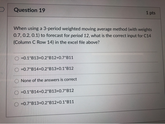 Answer questions 19-21 based on the following