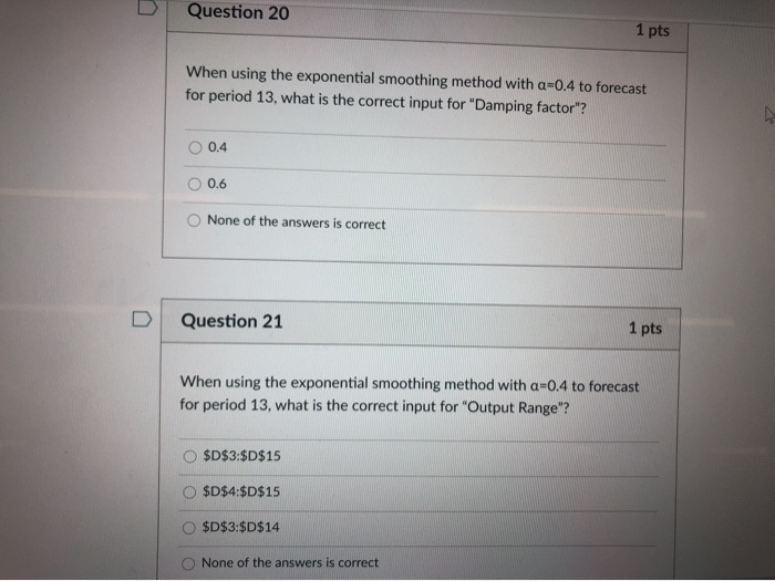 Answer questions 19-21 based on the following