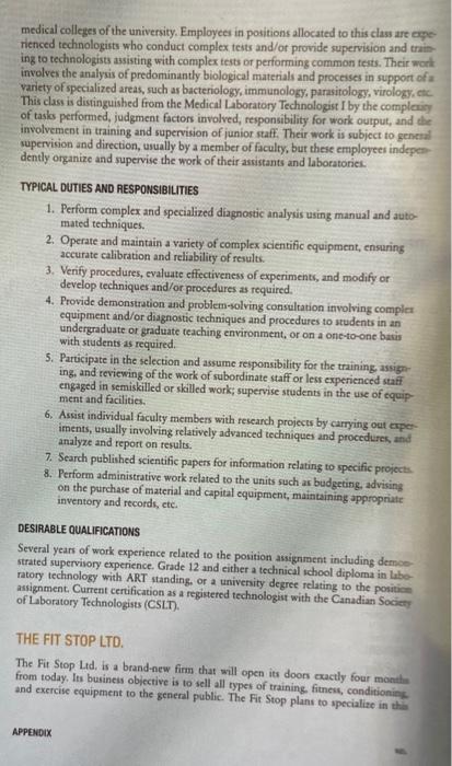 Read the "Fit Stop Ltd" case attached. Which