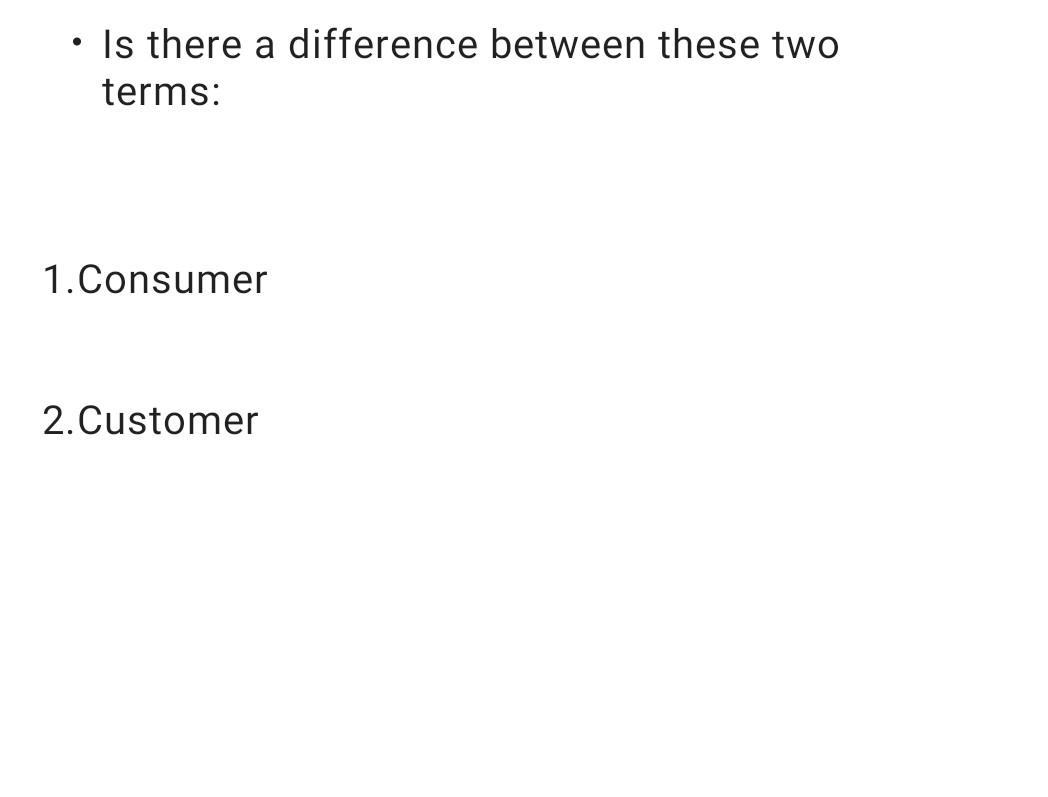 . Is there a difference between these two terms: