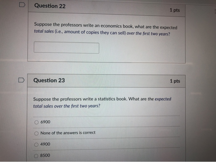 Answer questions 22-24 based on the following