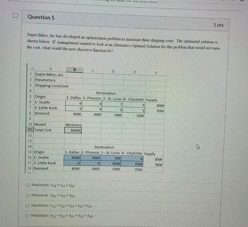 YIZ TOL CIC ZFIU LIITIL. Question 5 1 pts Super
